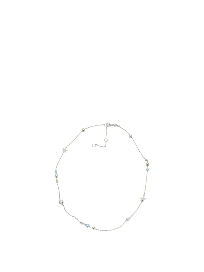 Tory Burch Delicate Glass Pearl Necklace