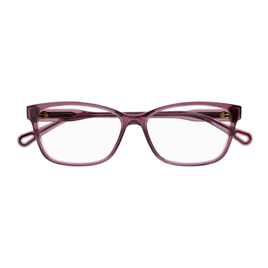 Chloé Ch0116o Translucent Deep Plum Acetate Eyeglasses