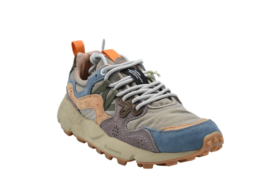 Flower Mountain Papaya-Petroleum Low Shoes