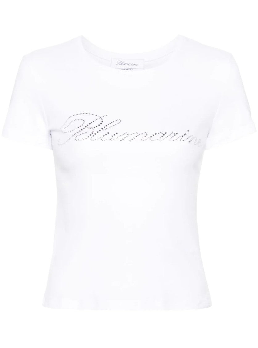 Blumarine White T-Shirt Logo