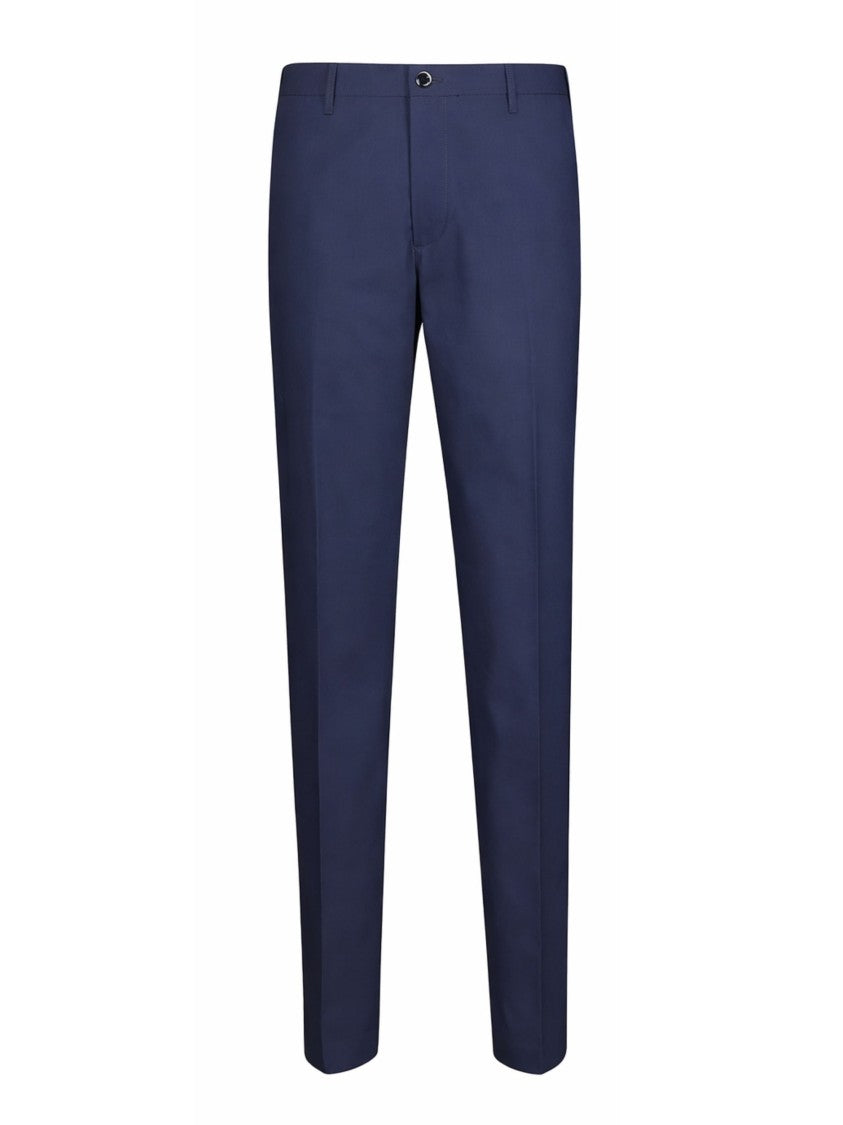 Nine In The Morning Jupiter Dark Blue Flat Front Pants