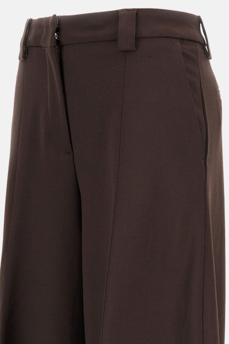 The Latest Wide Trousers With Classic Front Closure