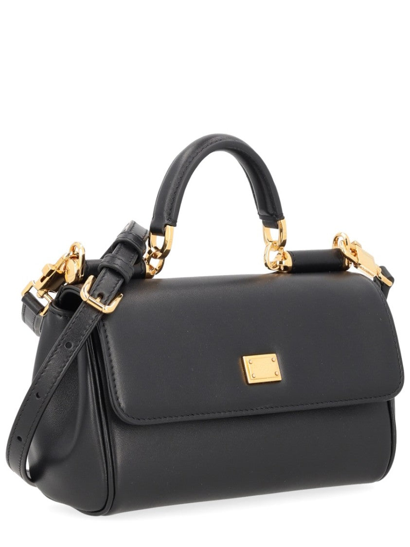 Dolce & Gabbana Neutrals My Sicily Cylindrical Leather Shoulder Bag
