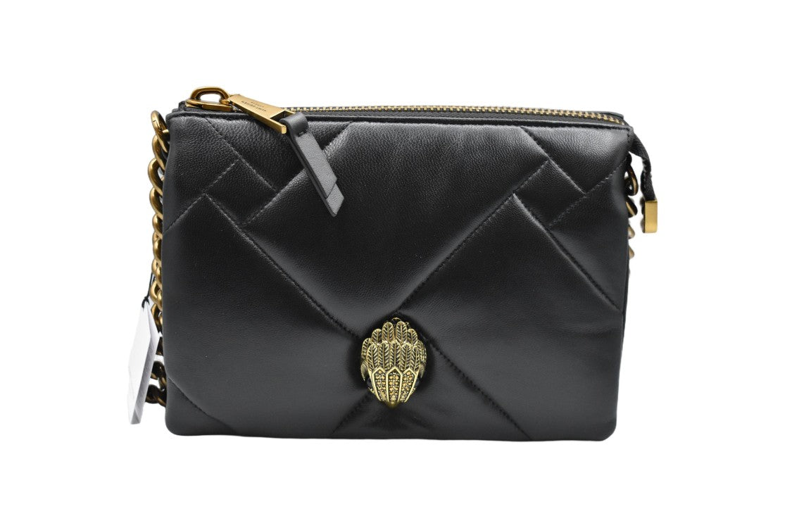 Kurt Geiger Compact Quilted Black Shoulder Bag