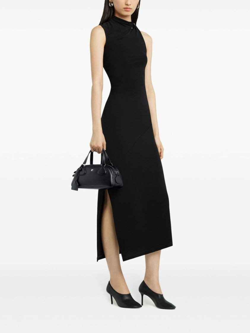 Courrèges Structured Black Shoulder Bag