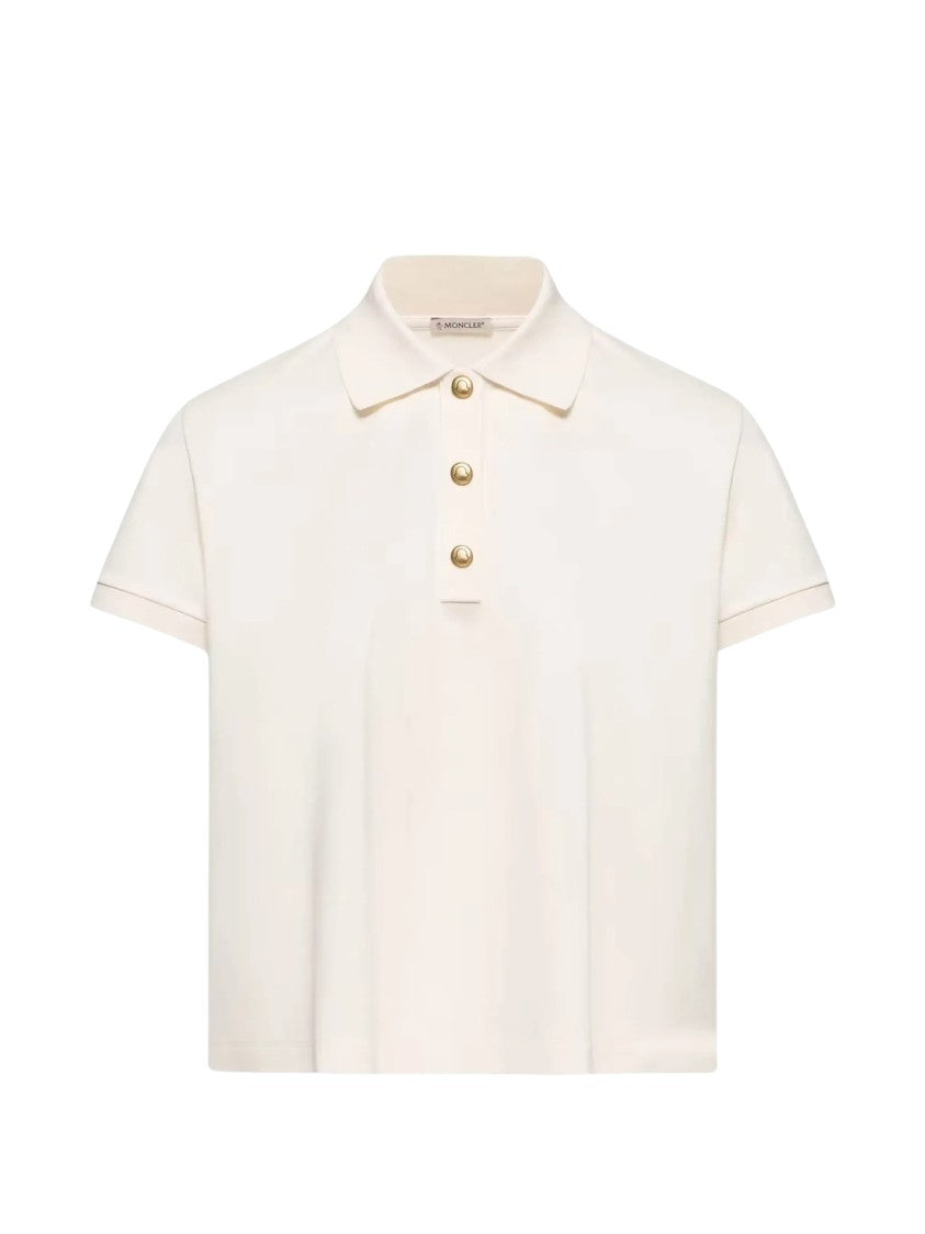 Moncler Ss Cropped Polo Shirt