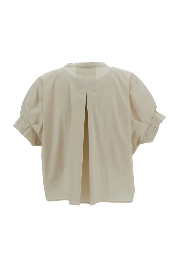 M.S.M. Milano Draped Short Sleeves Blouse With Kimono Shoulders