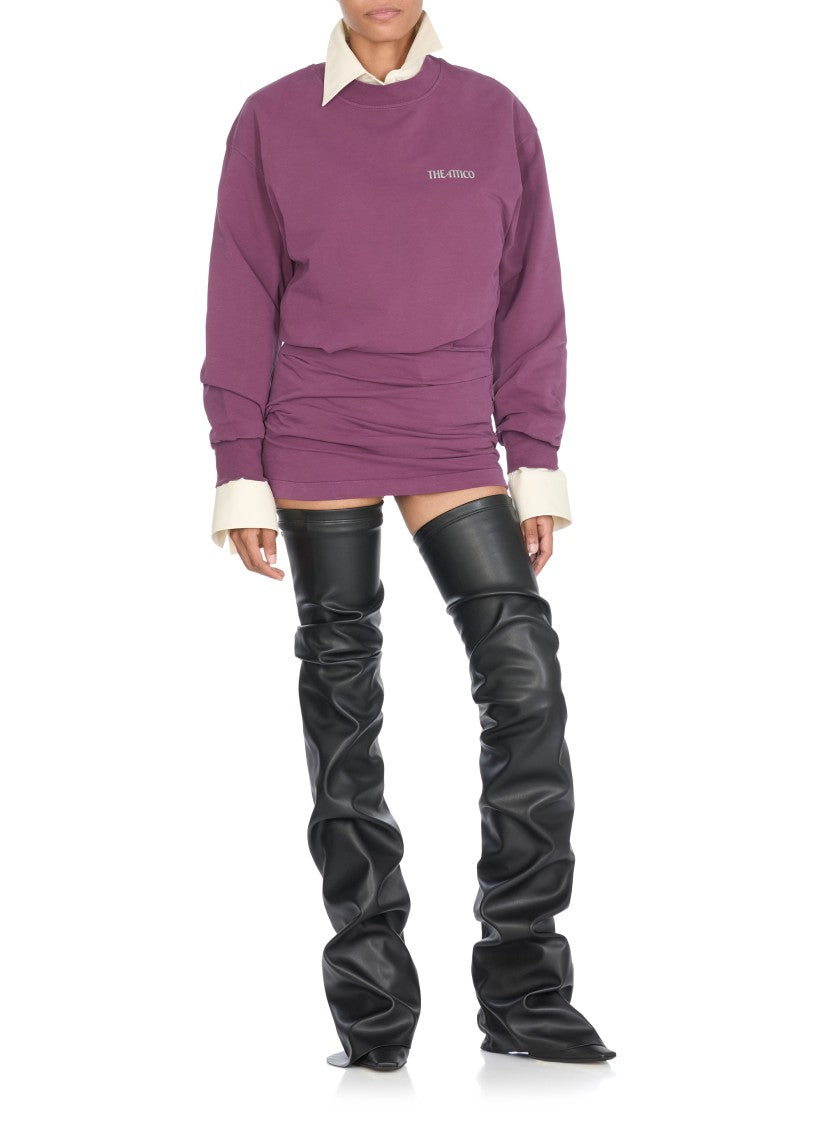 The Attico Purple Cotton Dress