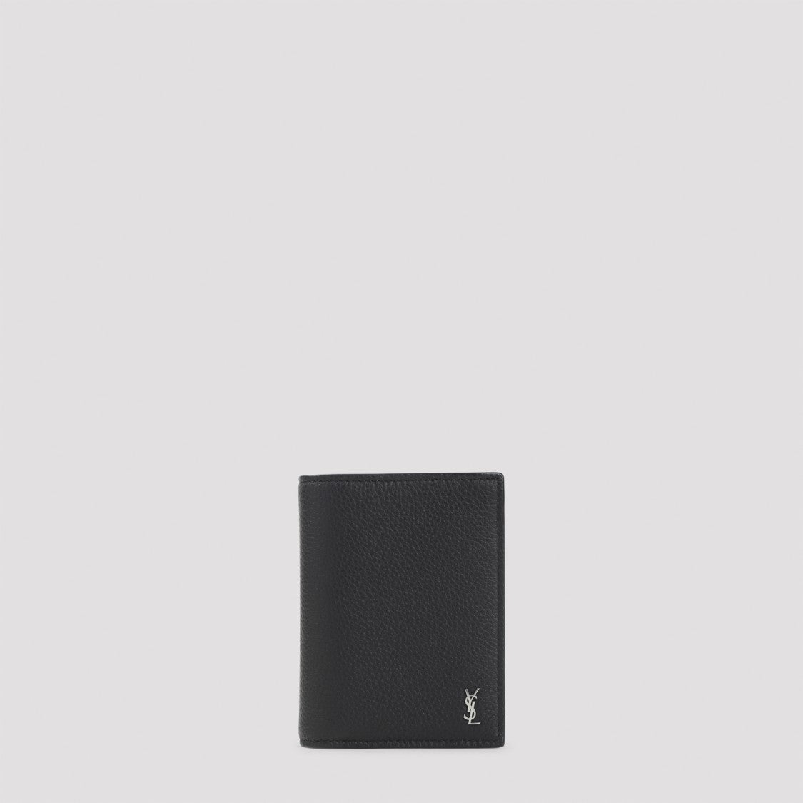 Saint Laurent Compact Textured Calf Leather Wallet