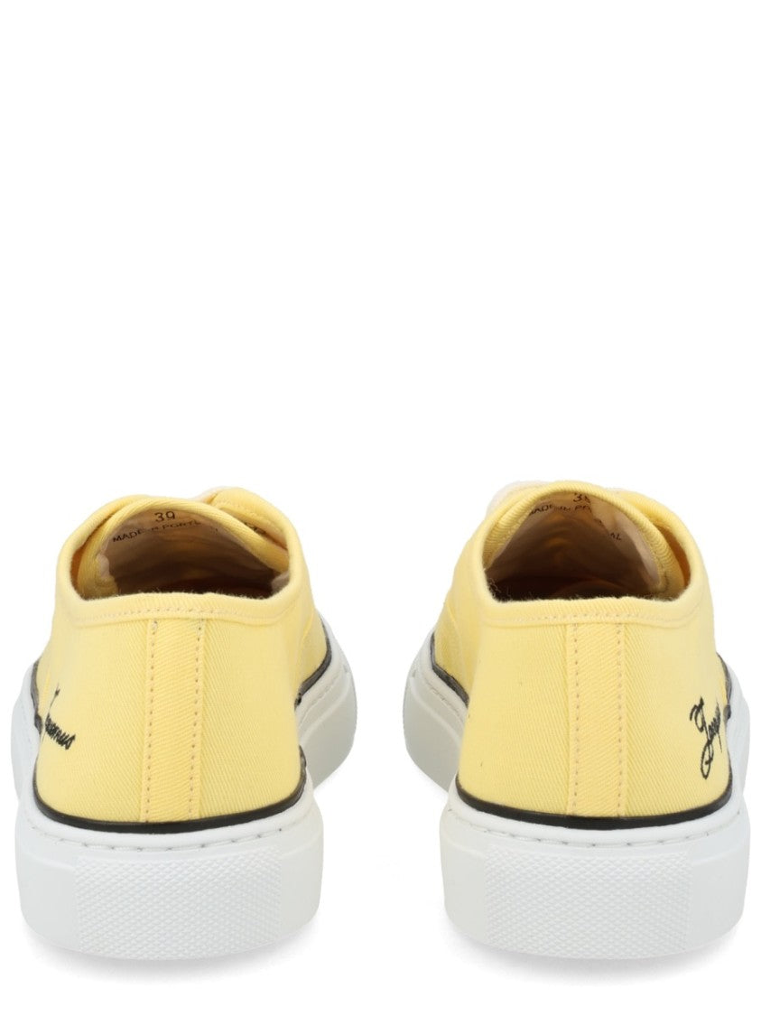 Jacquemus Yellow Cotton Low-Top Casual Sneakers