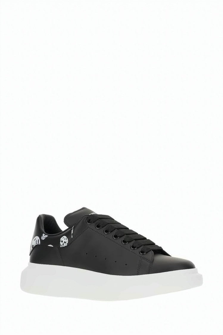 Alexander Mcqueen Chunky Black Calf Leather Sneakers
