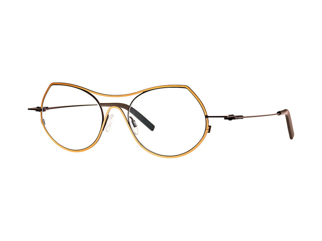 Theo Isobath Dual-Tone Metal Cat-Eye Sunglasses
