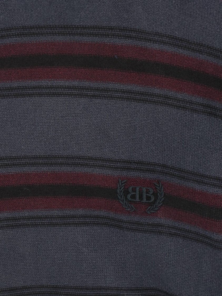 Balenciaga Multicolor Striped Layered Knit Top