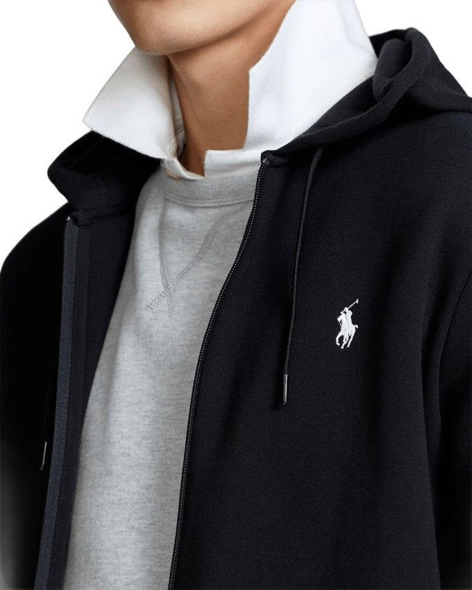 Polo Ralph Lauren Charcoal Zip-Up Hoodie With Drawstring Hood