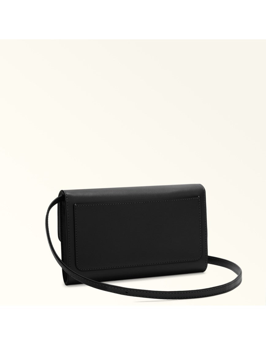 Furla Black Sfera Leather Crossbody Bag