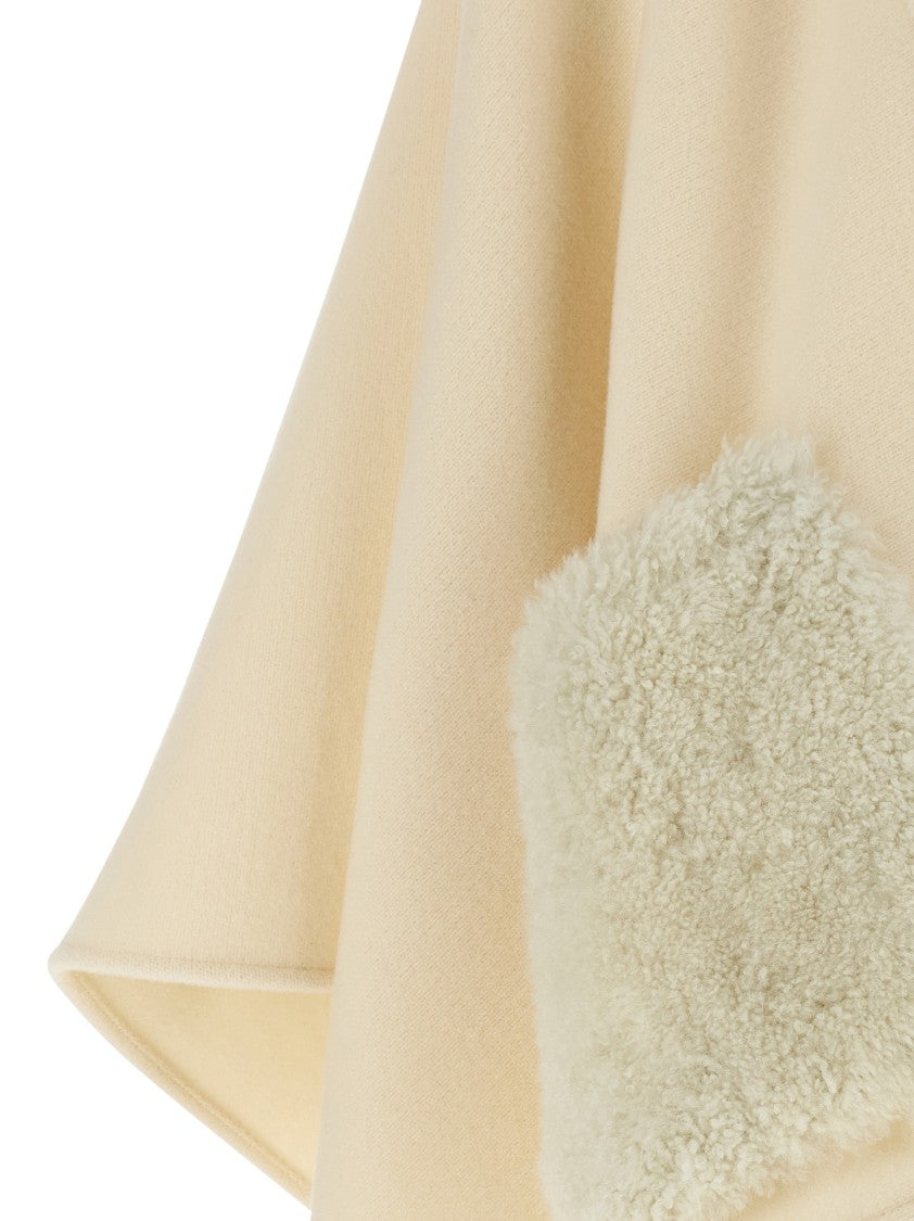 Fabiana Filippi Shearling Pocket Cape