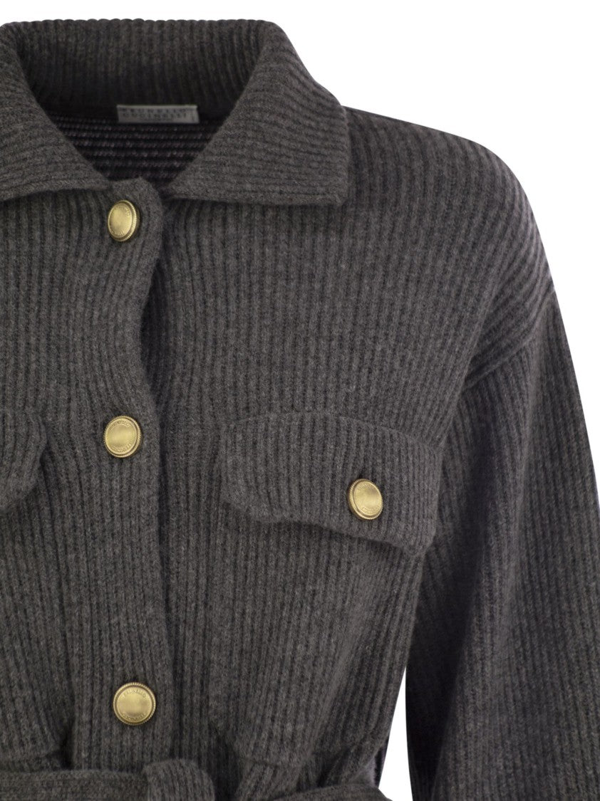 Brunello Cucinelli Cardigan In Virgin Wool, Cashmere