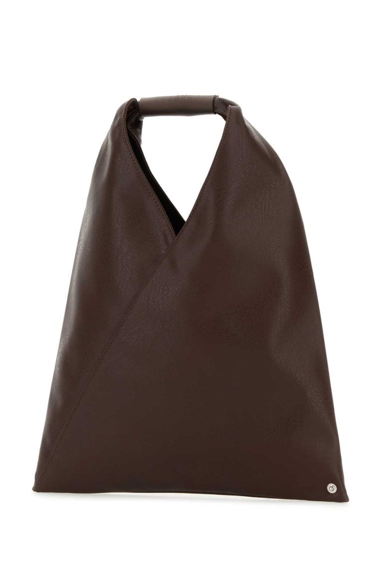 Mm6 By Maison Margiela Chocolate Synthetic Leather Japanese Handbag