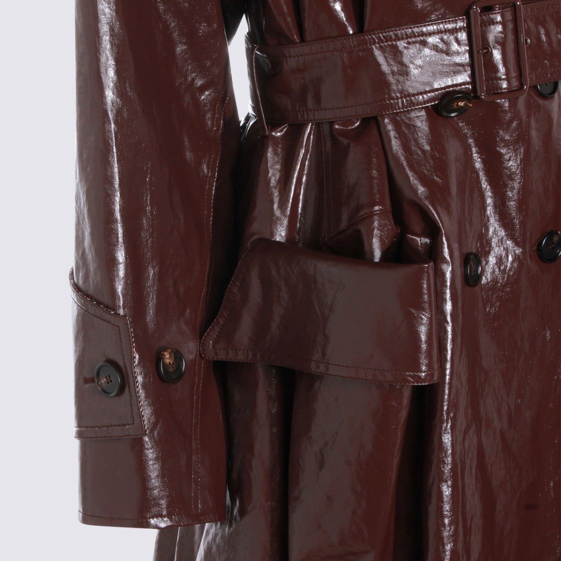 Chloé Dark Purple Trench Coat