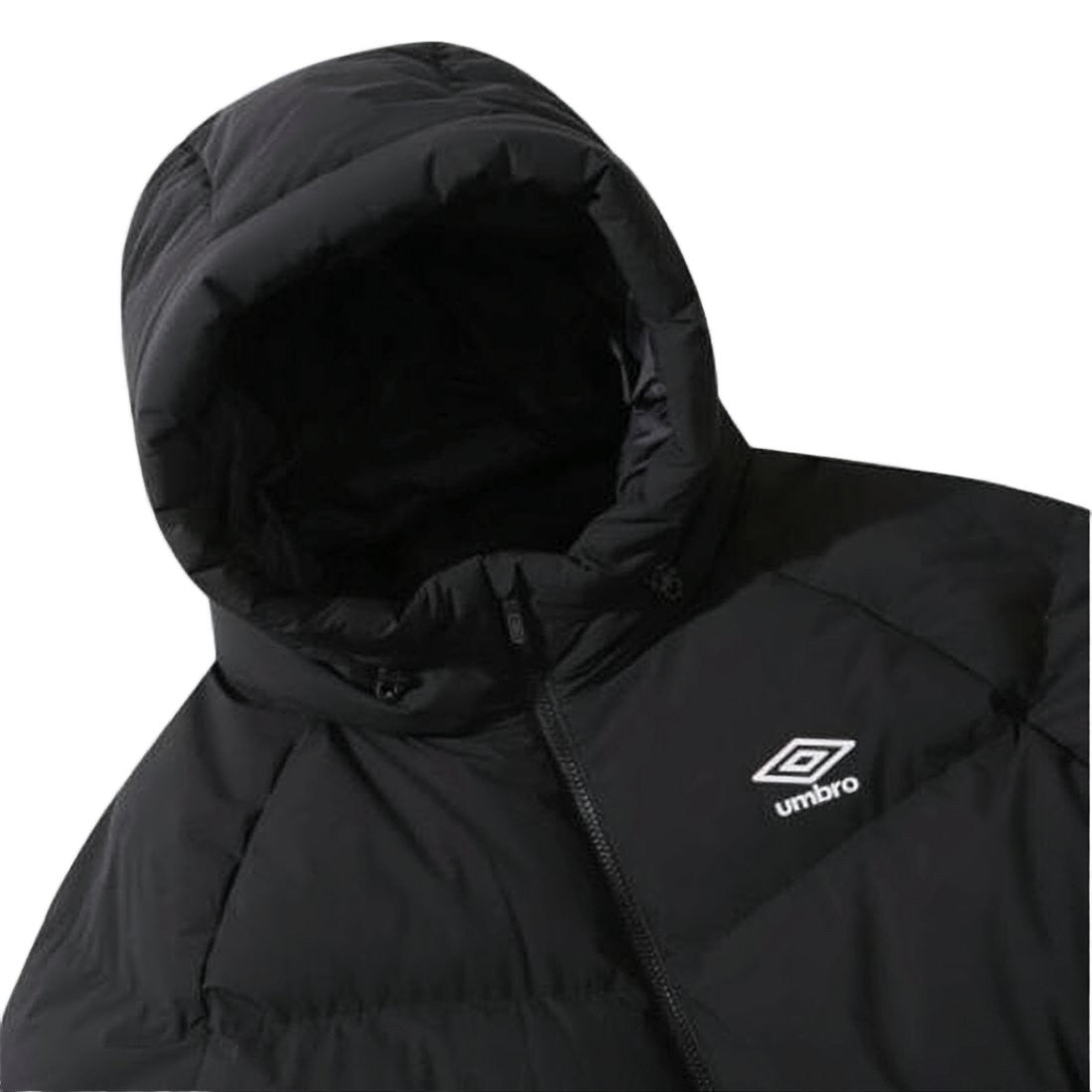 A.P.C. Hooded Black Puffer Coat With Quilted Design