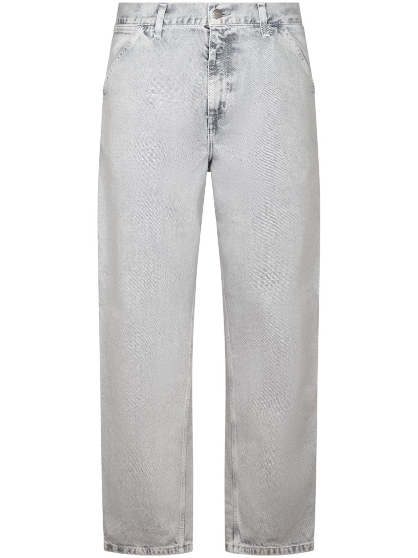 Carhartt Wip Relaxed Fit Straight Leg Cotton Denim Trousers