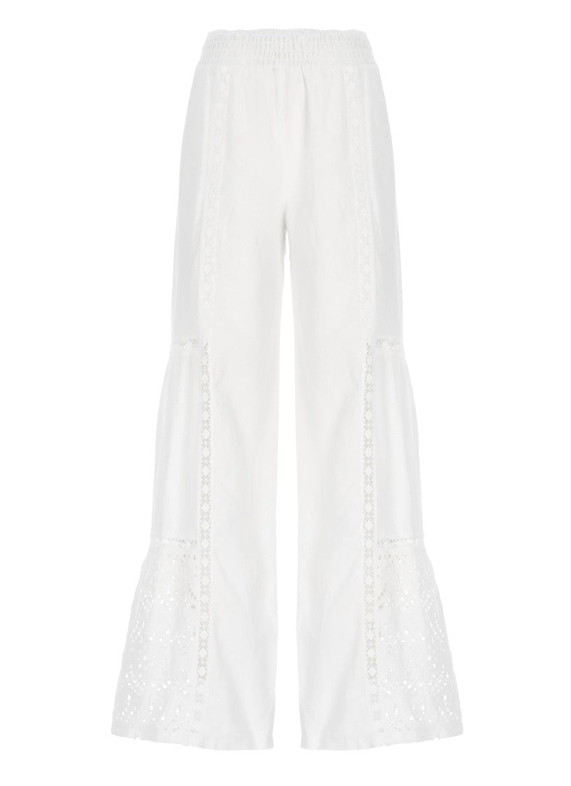 Temptation White Linen Pants