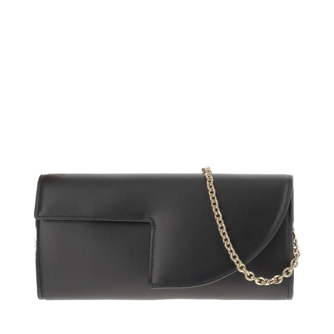 Patou Rectangular Leather Clutch Bag