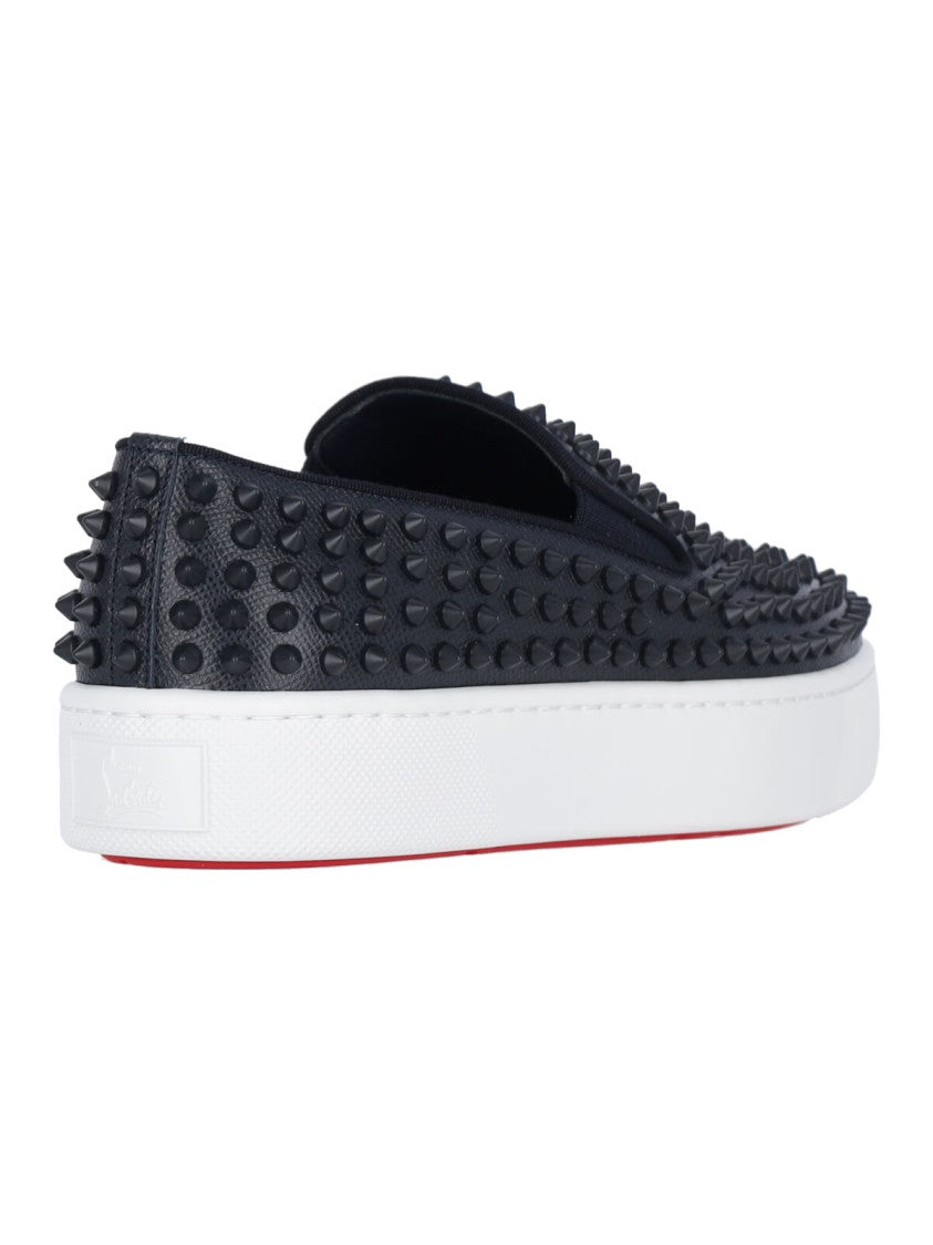 Christian Louboutin Spikeboat' Sneakers – Black