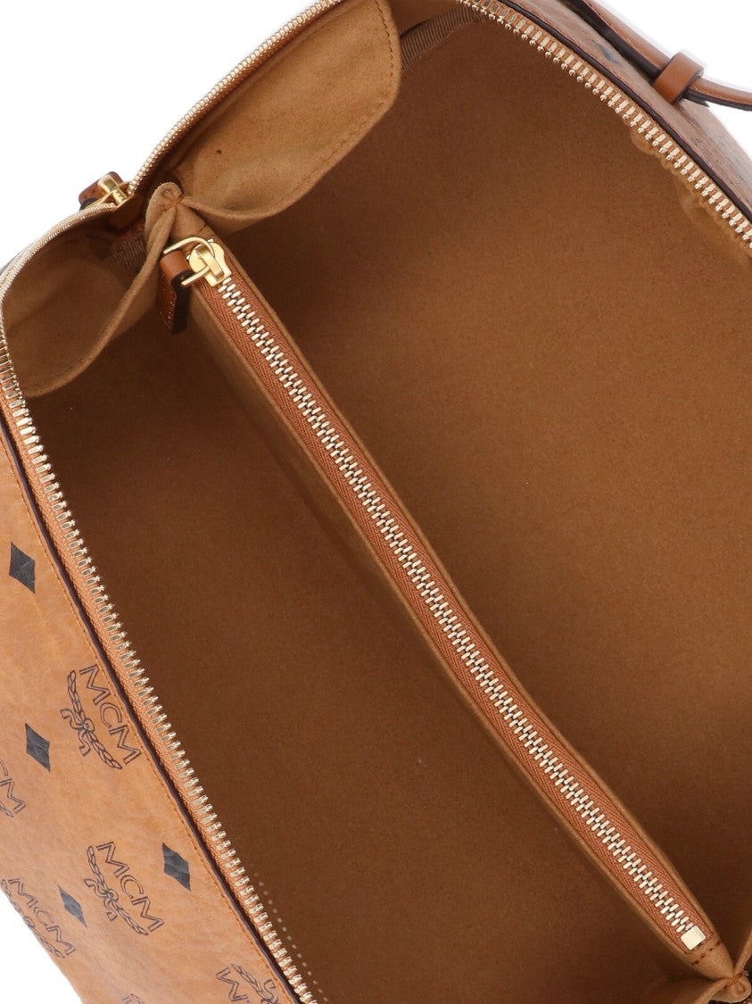 Mcm "Ottomar Toiletry" Pouch Brown