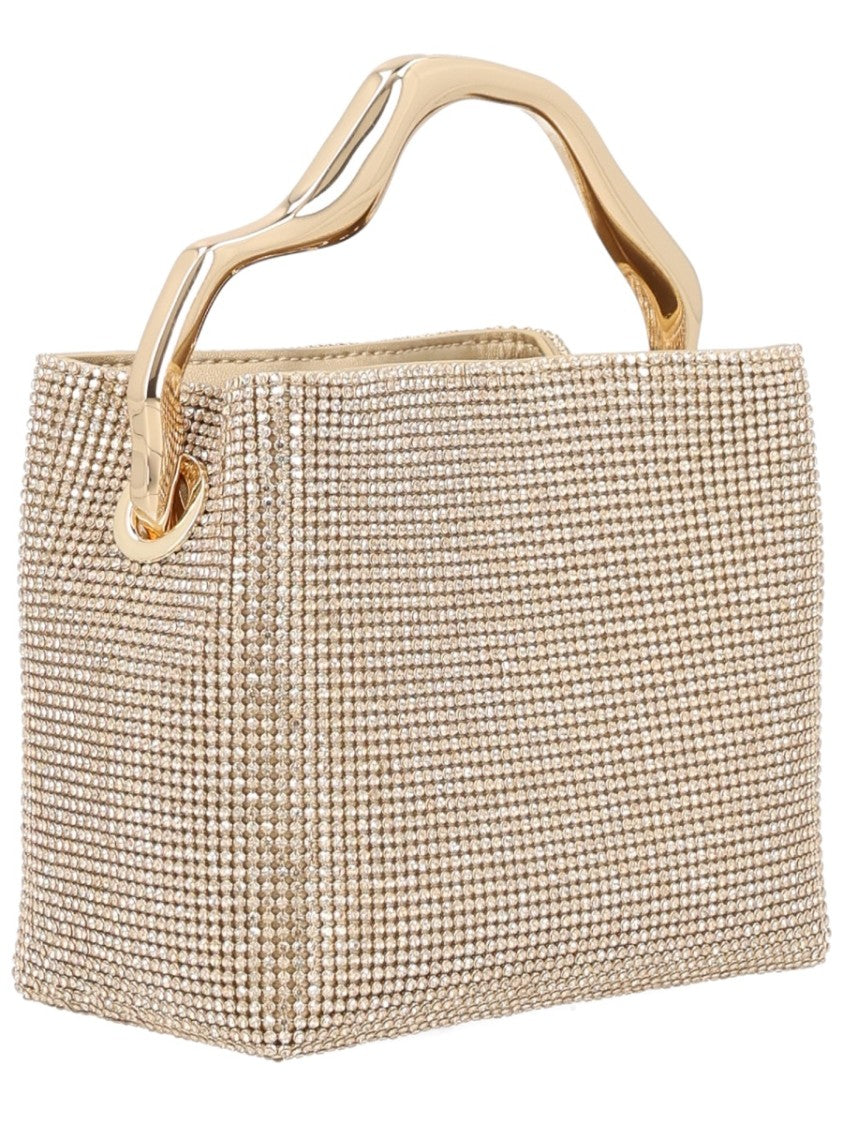 Cult Gaia Solene Mini Rhinestone Structured Handbag