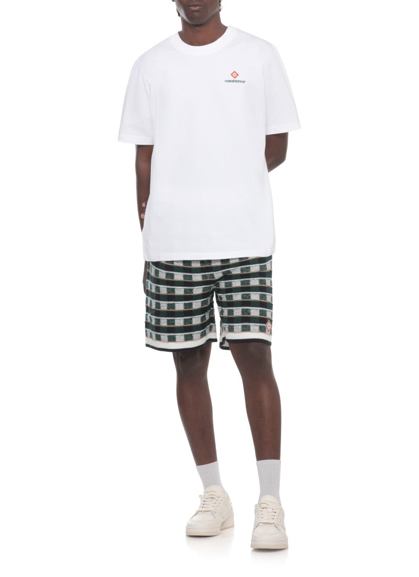 Casablanca White Classic Embossed Logo T-Shirt