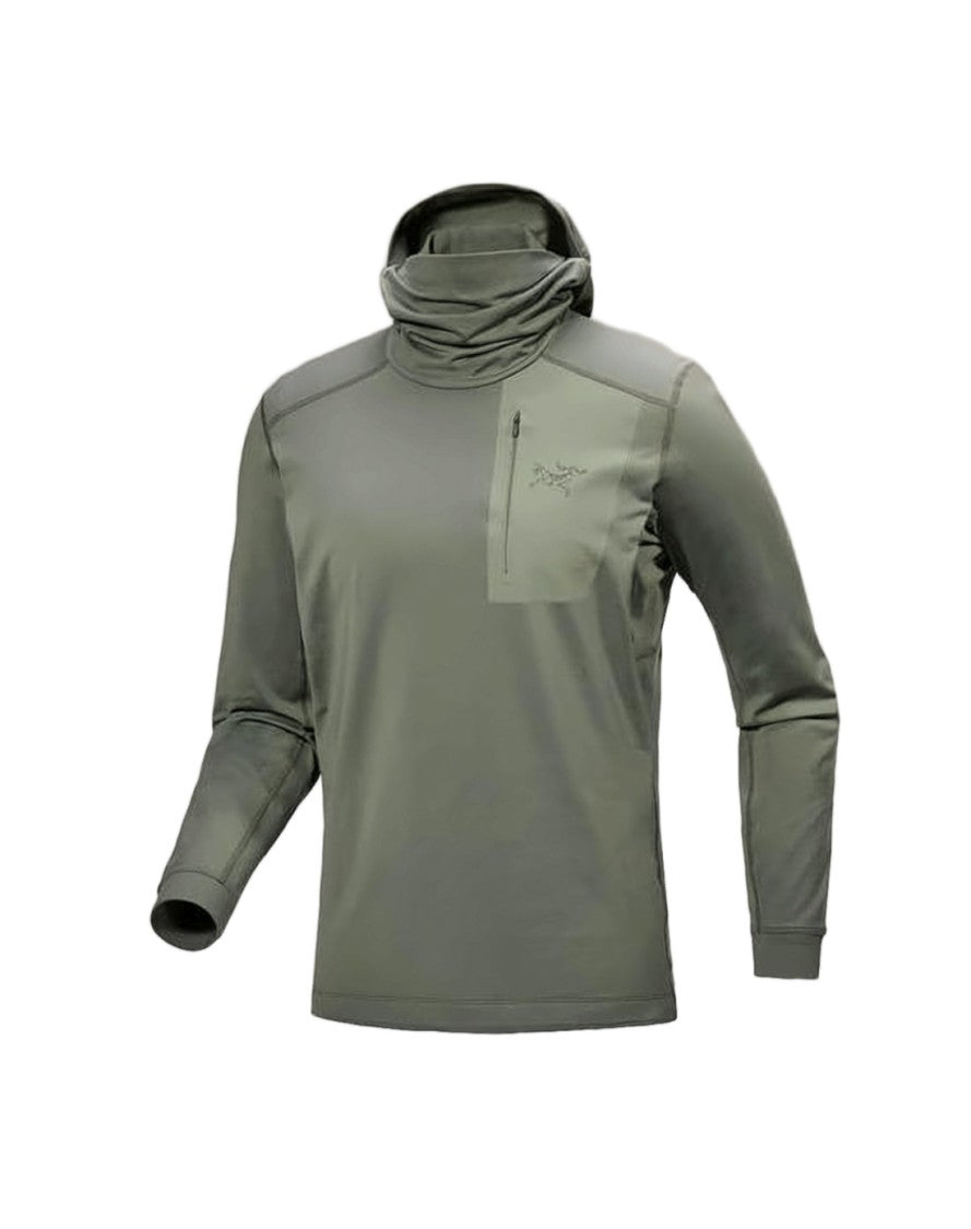 Arc'teryx Integrated Hooded Sweatshirt With High Neck And Zippered Pocket