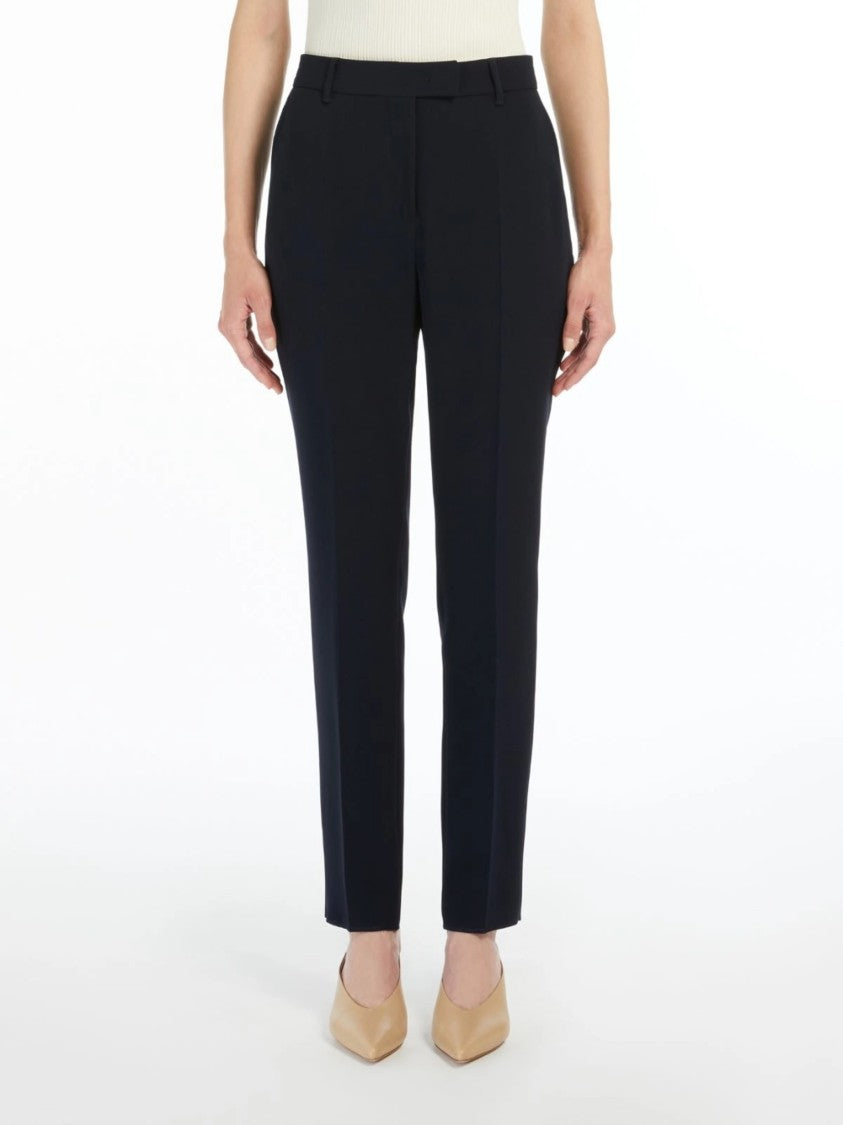 Max Mara Dark Navy Jerta Tailored Trousers