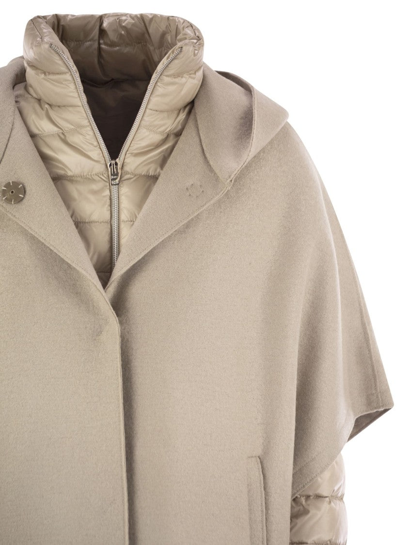 Herno Resort Hood In Ultralight Wool And Nylon