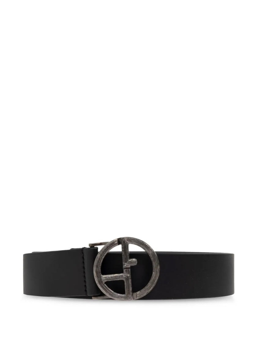 Giorgio Armani Ga-Logo Leather Belt