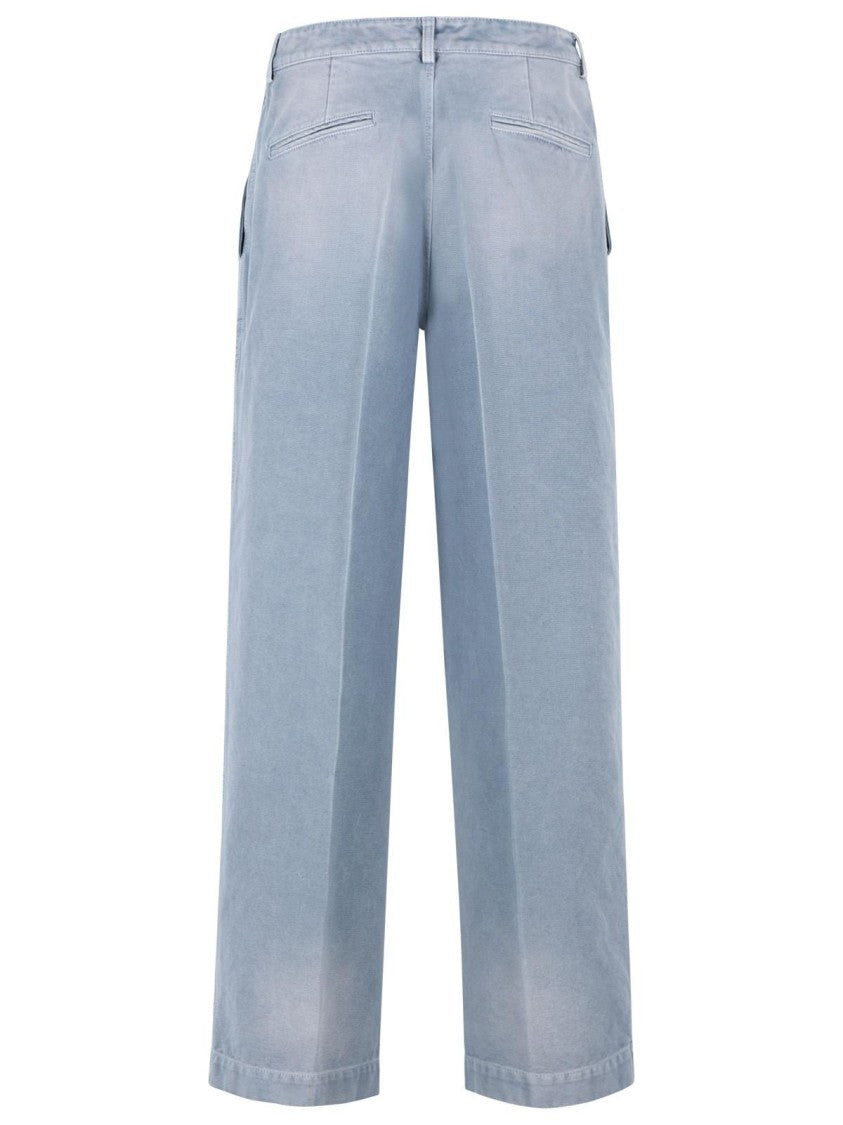 Marni Light Blue Cotton Trousers