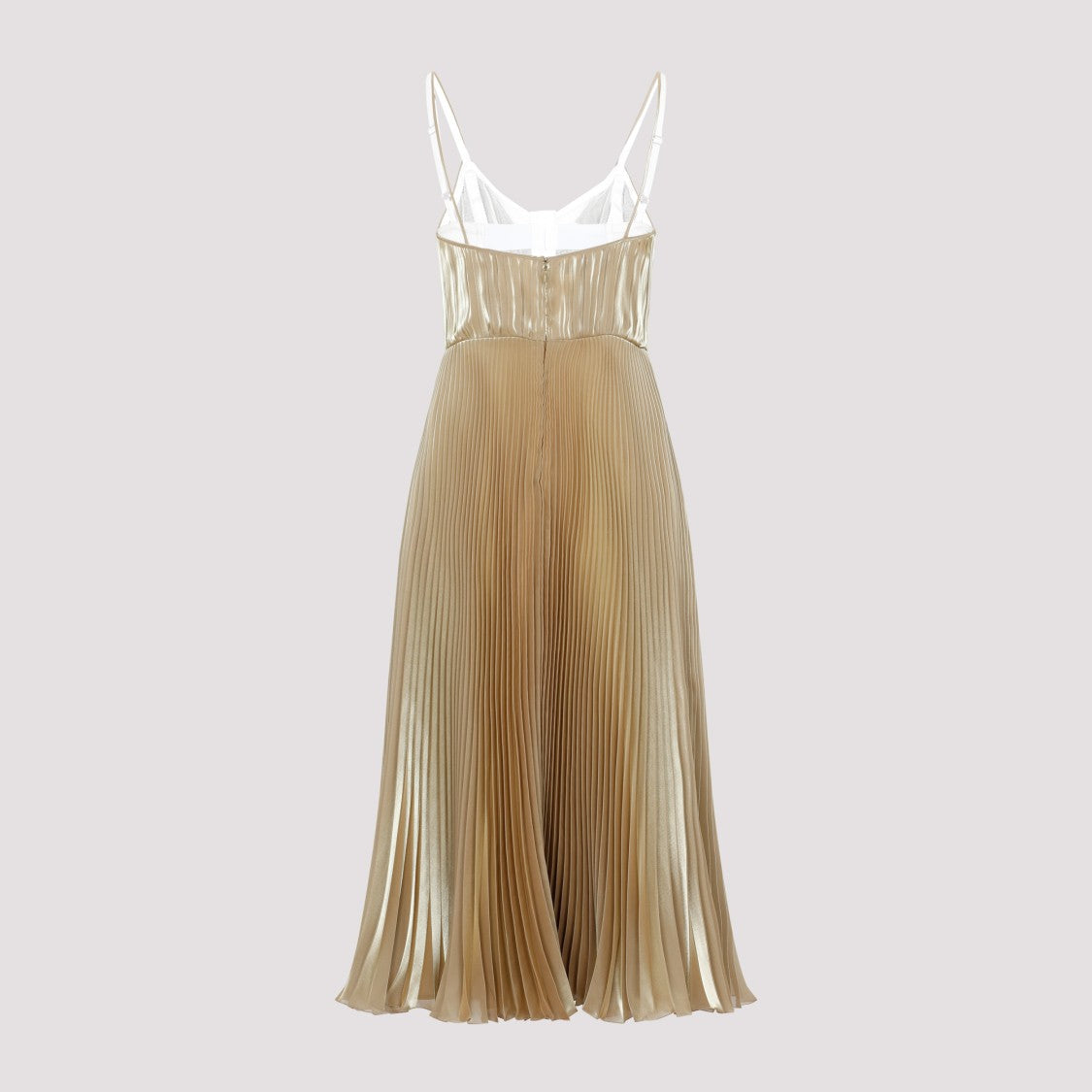 Prada Metallic Yellow Dress