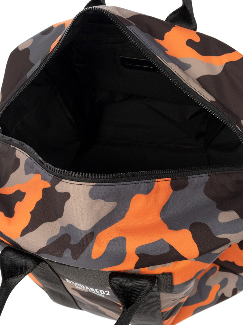 Dsquared2 Ceresio 9 Logo Camo Duffle Bag