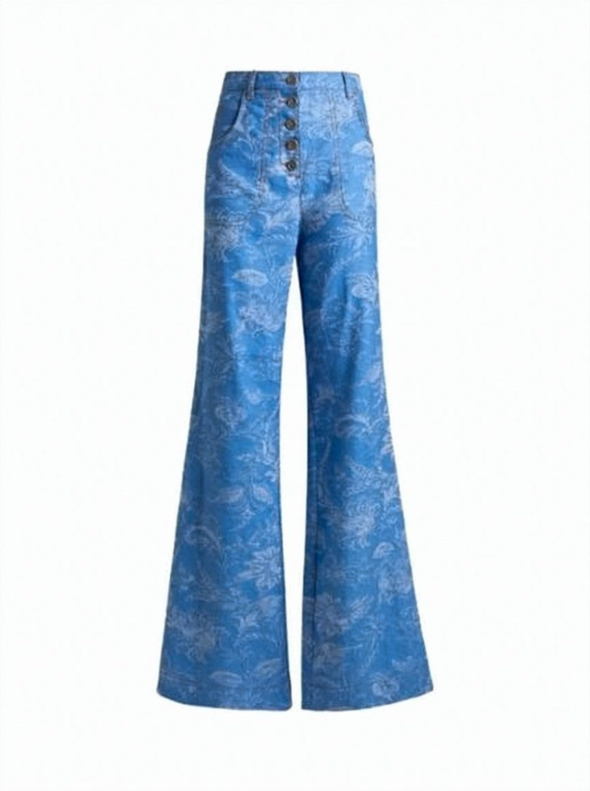 Etro Flared Light Blue Jeans
