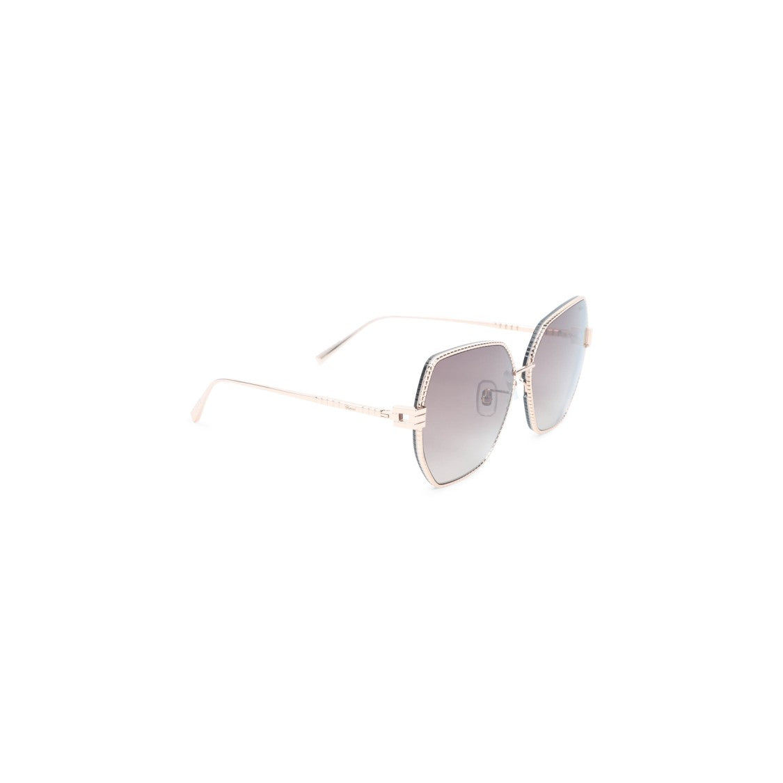 Chopard Oversized Hexagonal Sunglasses With Metallic Finish And Acetate-Metal Blend