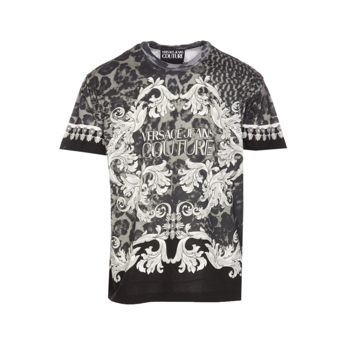 Versace Jeans Couture Black Cotton T-Shirt
