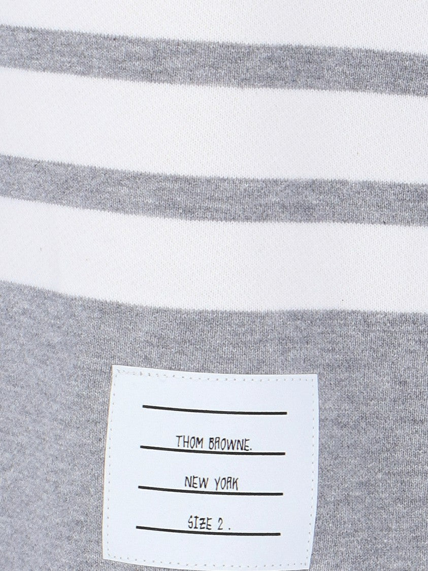 Thom Browne "4-Bar" Sports Shorts, In Grey Cotton