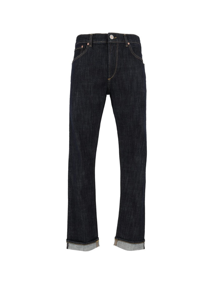 Tela Genova Cosmy Retro Rinse Blue Straight-Leg Jeans