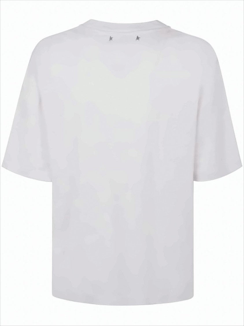 Golden Goose Relaxed-Fit Hemp T-Shirt With Vintage Collegiate Print