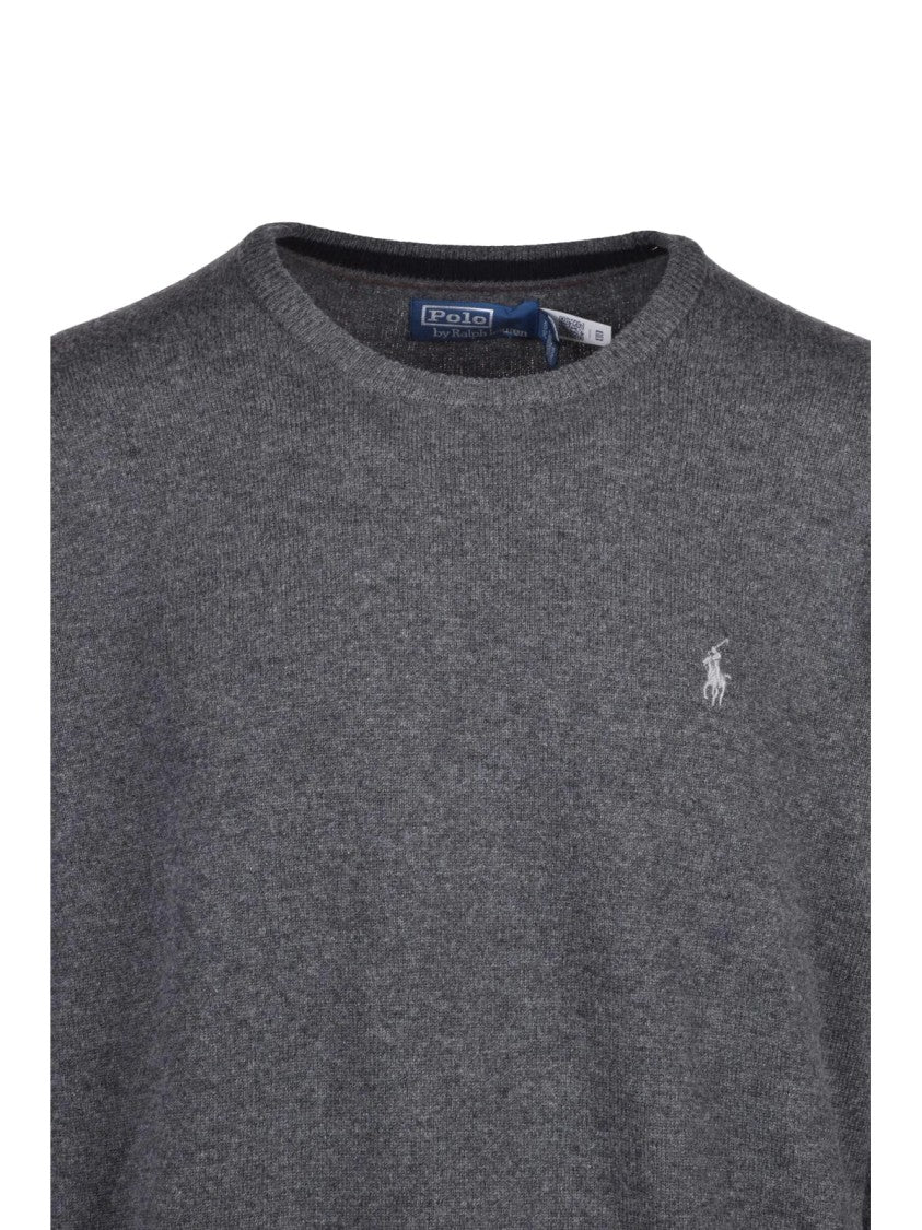 Polo Ralph Lauren Grey Wool Crewneck Sweater