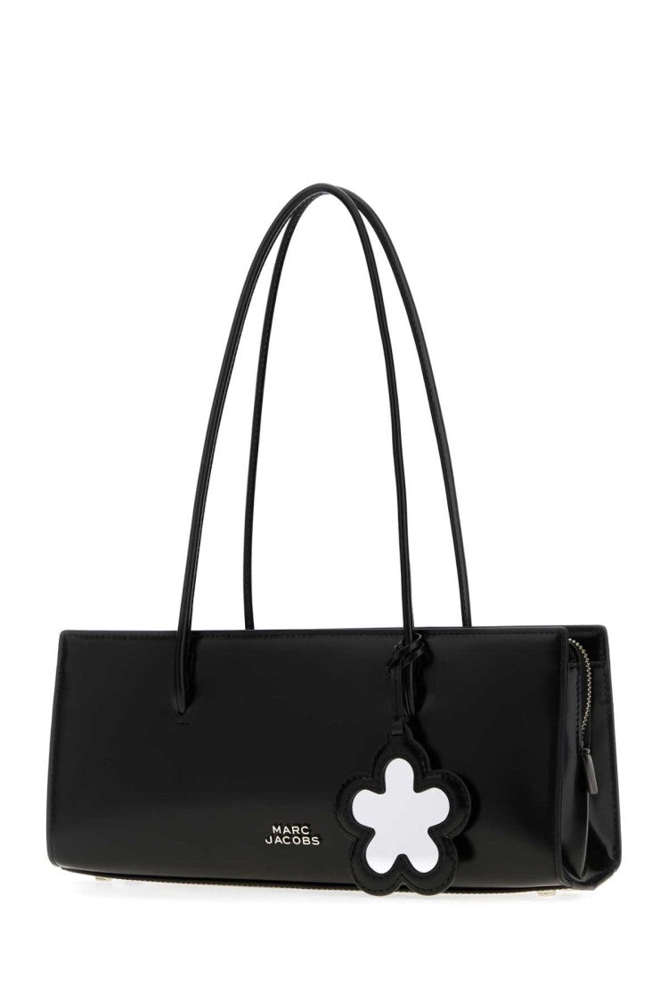 Marc Jacobs Black Leather The Glam Mirror Shoulder Bag