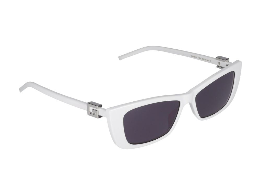 Gucci White Injected Dark Grey Rectangular Sunglasses