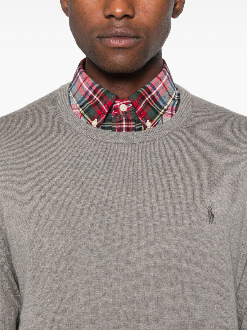 Polo Ralph Lauren Mélange Effect Cotton Blend Sweater