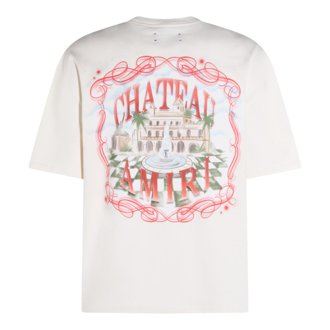 Amiri White Cotton Printed T-Shirt