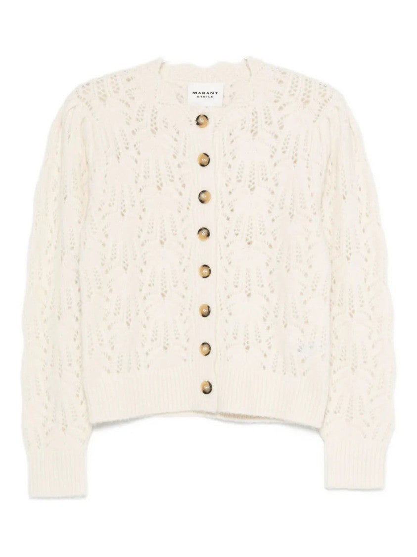 Isabel Marant Étoile Button-Front Open-Knit Cardigan